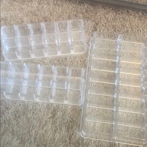 Acrylic makeup organizers